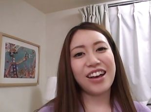 Smooth fucking in the bedroom with horny Japanese Akane Mizusaki