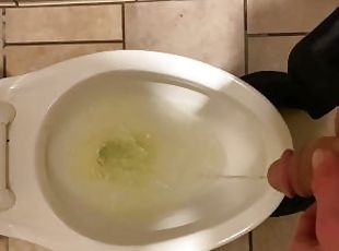 Quick Piss In a public Restroom