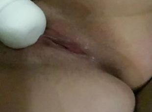 Making myself cum after a creampie while pregnant