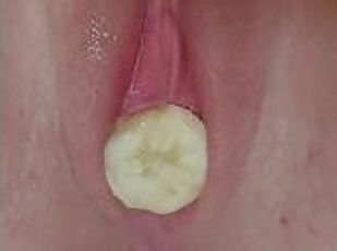 masturbation, fitta-pussy, amatör, pov, knullande, konstigt, fetisch, ensam, vått, banan
