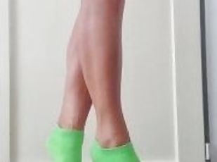 Barbie cock and ball trample with green  socks No. 8