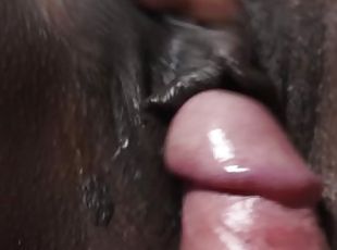 daddy rubs his cock on my dripping wet pussy