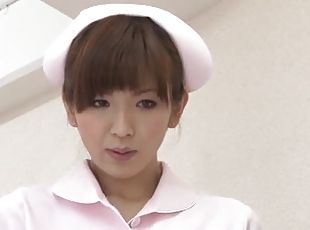 Mai Hanano is a Smokin' Hot Nurse Giving a Gentle Tug