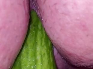 Cucumber in my pussy