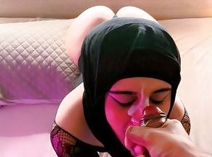 Thick Ass Muslim Throated & Facialized