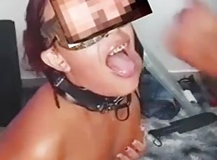 Bitch with a big and hot ass, got a lot of slaps and cock in her ass