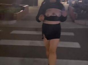 Walking Down the Street and Flashing My Tits