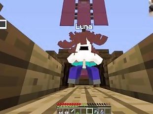 Minecraft Adult porn 05 -  Luna fucking her pussy on the boat