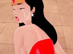Wonder Woman having sex  DC universe  Hentai uncensored POV