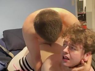 Femboy takes daddy’s cock(full vid on only fans thustin69)