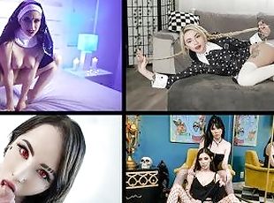 vagina-pussy, sayang, kompilasi, bertiga, berambut-merah, ditindik, dicukur, orang-biadab, tabu, halloween