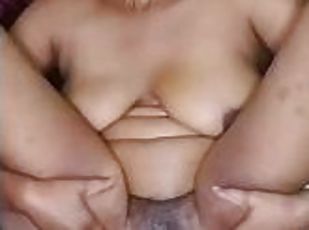 Daddy was away and Woke Up Horny, I made my Hairy wet Pussy Orgasm hard with my fingers and Toys