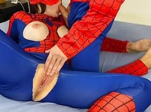 Spiderwoman rough fucked by spiderman